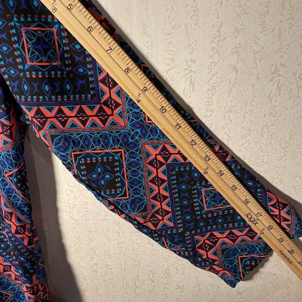 Women's Wishful Park Vibrant Pretty Blue & Pink Dressy Blouse Size‎ Medium - Picture 8 of 8